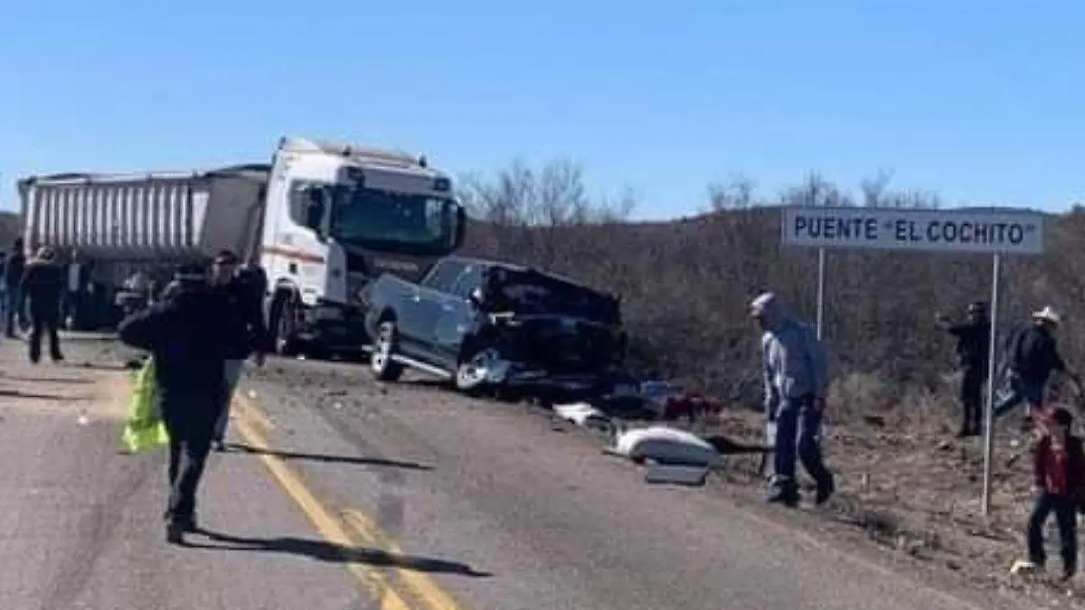 Accidente entre Nacozari y Agua Prieta